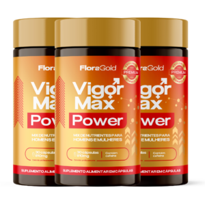 Vigor Max Power – Vitaminas B6, C, D, E + Magnésio, Zinco e Cafeína – 3 Frasco