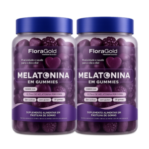 Duo Melatonina 30 gomas cada sabor uva