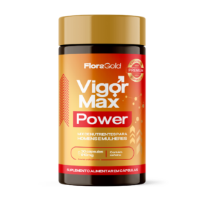 Vigor Max Power – Vitaminas B6, C, D, E + Magnésio, Zinco e Cafeína - 1 Frasco